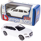 AUDI Q7 BIAŁE METALOWE AUTO SUV MODEL KOLEKCJONERSKI BBURAGO 1:43