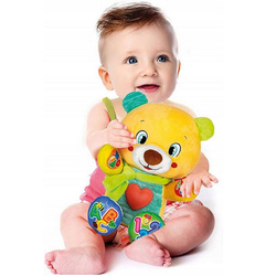 INTERAKTYWNY MIŚ MISIEK LELEK MIĘKKI EDUKACYJNY EFEKTY ŚWIETLNE CLEMENTONI