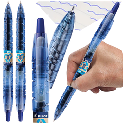 DŁUGOPIS ŻELOWY B2P 0,7mm NIEBIESKI BEGREEN PILOT - 2 szt.