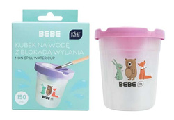 KUBEK NIEKAPEK NA WODĘ DO FARB Z BLOKADĄ WYLANIA 150ml BB FRIENDS - 4 szt.