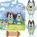 BLUEY FIGURKI 2-PAK PIESKI BLUEY I TATA BANDIT JAZDA NA DESKOROLCE