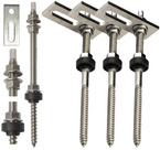 ŚRUBA DWUGWINTOWA Z ADAPTEREM FOTOWOLTAIKA M10X200 zestaw 6el. - 3 szt.