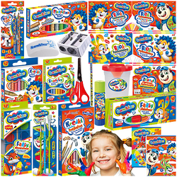 WYPRAWKA SZKOLNA BAMBINO XXL DUŻY ZESTAW BLOKI ZESZYTY FARBY KLEJ FLAMASTRY