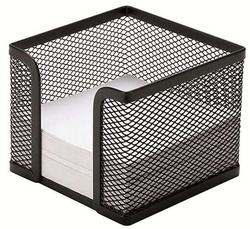 POJEMNIK NA KARTECZKI ORGANIZER METALOWY 95x95 Q-CONNECT + KARTECZKI DONAU