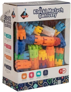 KLOCKI KONSTRUKCYJNE MAŁYCH GENIUSZY KOLOROWE ŚRUBKI 150 ELEMENTÓW ASKATO