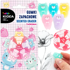 GUMKI ZAPACHOWE W ETUI MISIE 5 SZTUK DO MAZANIA ŚCIERANIA SZKOLNE KIDEA