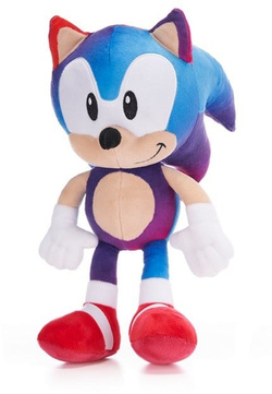 SONIC THE HEDGEHOG JEŻ PLUSZAK MASKOTKA MIŁA W DOTYKU 30cm NIEBIESKO-FIOLET