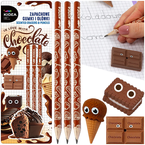 ZAPACHOWE GUMKI I OŁÓWKI CZEKOLADA 3x GUMKA I OŁÓWEK CZEKOLADOWE KIDEA