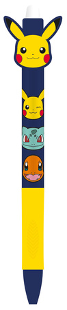 DŁUGOPIS WYMAZYWALNY POKEMON PIKACHU ŚCIERALNY ERGONOMICZNY 0.5mm NIEBIESKI