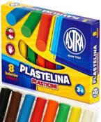 PLASTELINA SZKOLNA OKRĄGŁA 8 KOLORÓW - ASTRA