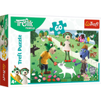 PUZZLE RODZINA TREFLIKÓW 60 EL. RADOSNY DZIEŃ TREFLIKÓW TREFL 17377