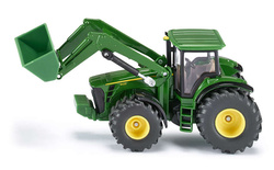 JOHN DEERE TRAKTOR Z ŁADOWARKĄ TUR SIKU CIĄGNIK METALOWY FARMA