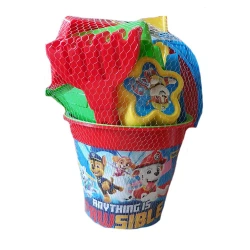 ZESTAW DO ZABAWY W PIASKU WIADERKO 9 ELEMENTÓW PSI PATROL WADER