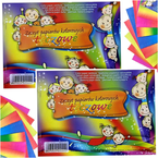 ZESZYT PAPIERÓW KOLOROWYCH TĘCZOWY KRESKA FORMAT A5 8 kartek - 2 sztuki