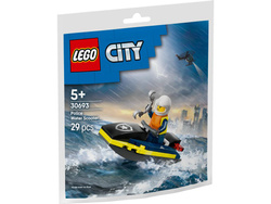 LEGO CITY POLICYJNY SKUTER WODNY MOTORÓWKA FIGURKA KASK KAJDANKI 30693