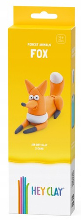 HEY CLAY MASA PLASTYCZNA KREATYWNA 3 PUSZKI APLIKACJA EDUKACYJNA LISEK