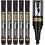 MARKER PISAK FLAMASTER PERMANENTNY ŚCIĘTY PENTEL N860 CZARNY - 5 szt.