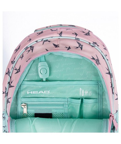 PLECAK SZKOLNY MŁODZIEŻOWY HEAD PASTELOWE OMBRE EFFECT JASKÓŁKI 