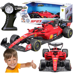 SAMOCHÓD ZDALNIE STEROWANY F1 FERRARI SF-23 CZERWONE AUTO 1:24 PILOT R/C 