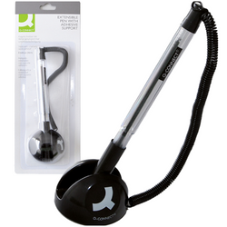 DŁUGOPIS NA SPRĘŻYNCE MOCOWANY PRZYKLEJANY 0,7mm Q-CONNECT - 5 szt.