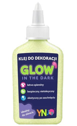 KLEJ DO DEKORACJI ŚWIECĄCY W CIEMNOŚCI ŻÓŁTY