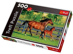 PUZZLE PIERWSZY SPACER ŹREBAKA KONIE 500EL - TREFL