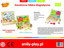 TABLICA MAGNETYCZNA DWUSTRONNA DREWNIANA UKŁADANKA
