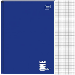 ZESZYT A4 BRULION 96K KRATKA Z MARGINESEM 70g ONE COLOR INTERDRUK - 3 szt.