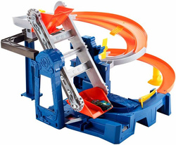 TOR HOT WHEELS MOTORIZED WYŚCIG W FABRYCE + AUTO