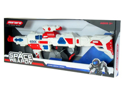 KARABIN NA BATERIE ŚWIATŁO DŹWIĘK PISTOLET BLASTER KOSMICZNY MODUŁOWY 