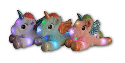 MASKOTKA PLUSZAK JEDNOROŻEC KOŃ UNICORN ŚWIECI LED