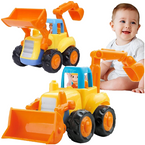 KOPARKA POJAZD BUDOWLANY Z NAPĘDEM RUCHOME ELEMENTY SPYCHACZ