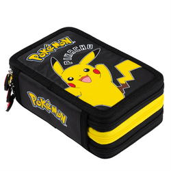 PIÓRNIK SZKOLNY Z WYPOSAŻENIEM POTRÓJNY ST.RIGHT PC-05 POKEMON PIKACHU