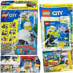 LEGO CITY XXL ACTION NR.1 GAZETKI 2 MAGAZYNY + 2 DODATKI KLOCKI FIGURKI