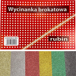 WYCINANKA BROKATOWA RUBIN A4 6K - CORMORAN