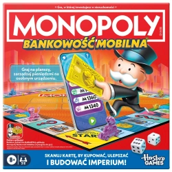 MONOPOLY BANKOWOŚĆ MOBILNA GRA EKONOMICZNA PLANSZOWA WERSJA POLSKA HASBRO