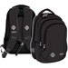 PLECAK SZKOLNY TRZYKOMOROWY LEKKI 22L ST.RIGHT BP-77 CZARNY BLACK VINTAGE