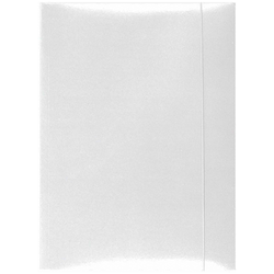 TECZKA Z GUMKĄ A4 3-SKRZYDŁOWA LAKIEROWANA OFFICE PRODUCTS BIAŁA - 5 szt.