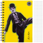 BRULION NA SPIRALI ZESZYT A5 80 K. KRATKA CHARLIE CHAPLIN ZIEMIA OBIECANA