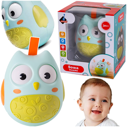 WAŃKA WSTAŃKA KIWACZKA SENSORYCZNA SOWA KIWAJKA MIĘTOWA DLA MALUCHA ASKATO