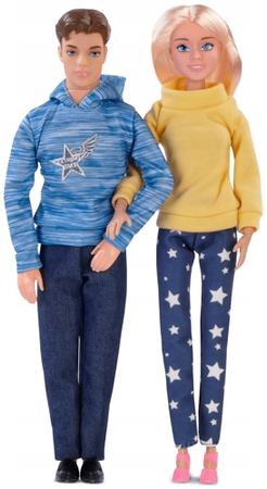 LALKA NATALIA RODZICE Z DZIDZIUSIEM KEN KARMIENIE