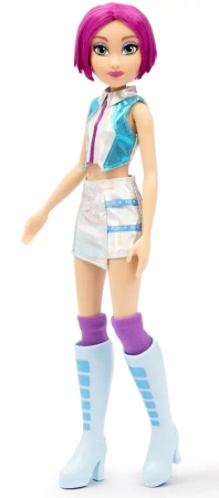 LALKA WINX CLUB ICONIC TECNA WRÓŻKA 26 cm KRÓTKIE FIOLETOWE WŁOSY 