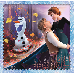 PUZZLE 3W1 MAGICZNA OPOWIEŚĆ KRAINA LODU UKŁADANKA  - 34853 TREFL