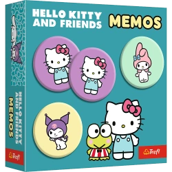 MEMORY MEMOS HELLO KITTY - KITTY I PRZYJACIELE GRA PAMIĘCIOWA TREFL