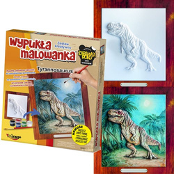 WYPUKŁA MALOWANKA DINO TYRANOZAUR T-REX - MIRAGE 