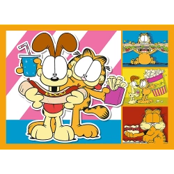 PUZZLE 4w1 GARFIELD KOCHA LAZANIĘ NICKELODEON UKŁADANKA 34673 TREFL
