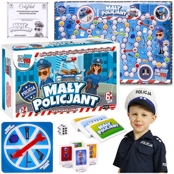 GRA PLANSZOWA RODZINNA EDUKACYJNA MAŁY POLICJANT WERSJA PODRÓŻNA ARTYK