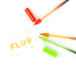 DŁUGOPISY ŻELOWE SZYBKOSCHNĄCE INTENSYWNE DEKORACYJNE 24 kolory KIDEA