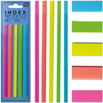 ZAKŁADKI INDEKSUJĄCE PASKI SAMOPRZYLEPNE 14cm INTERDRUK 100 sztuk NOTES PET