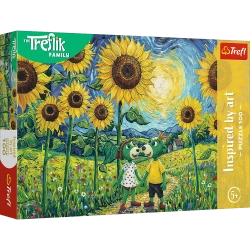 PUZZLE 100 ELEMENTÓW SPACER WŚRÓD SŁONECZNIKÓW UKŁADANKA TREFL 16560